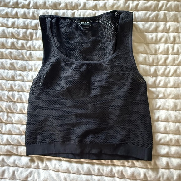 Victoria's Secret Black Mesh Tank Top - Picture 1 of 3